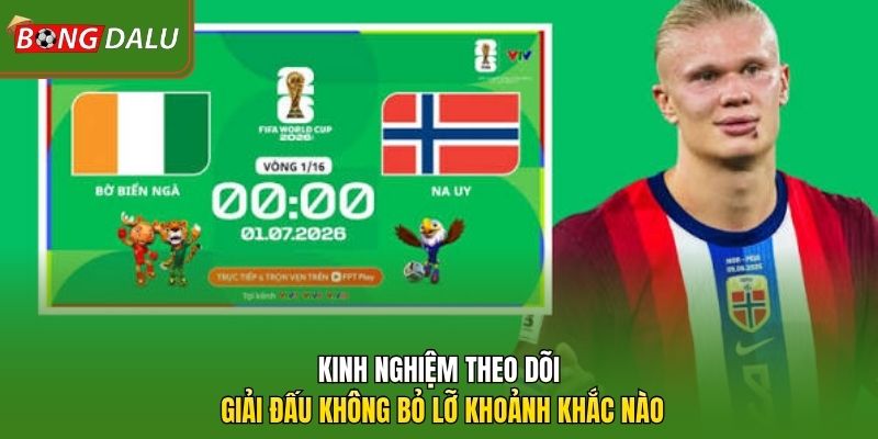 Kinh nghiệm theo dõi giải đấu không bỏ lỡ khoảnh khắc nào